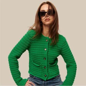 NWT Line Luna Cardigan in Kelly Green Green MSRP $225 Size Small